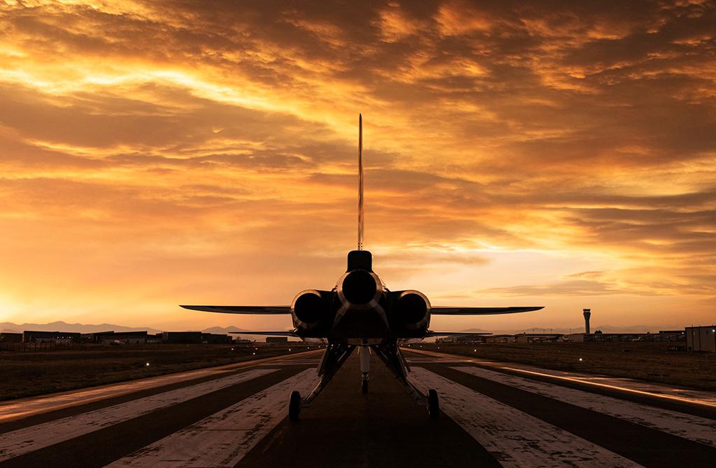 boom supersonic xb-1 on runway