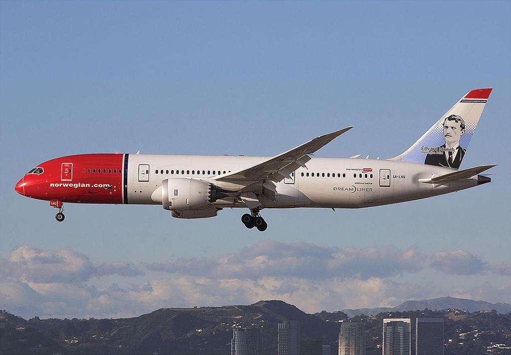 Norwegian aircraft in flight