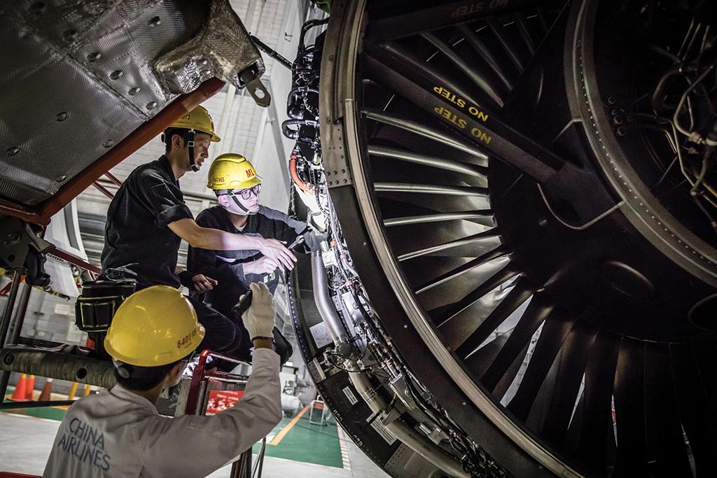 China Airlines engines