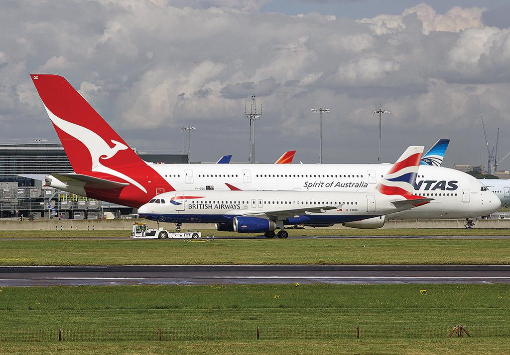 aircraft on runway