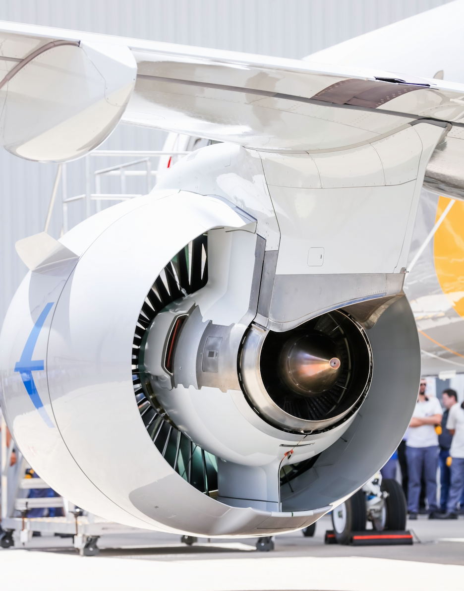 The PW1900G on an Embraer E195-E2 test aircraft.