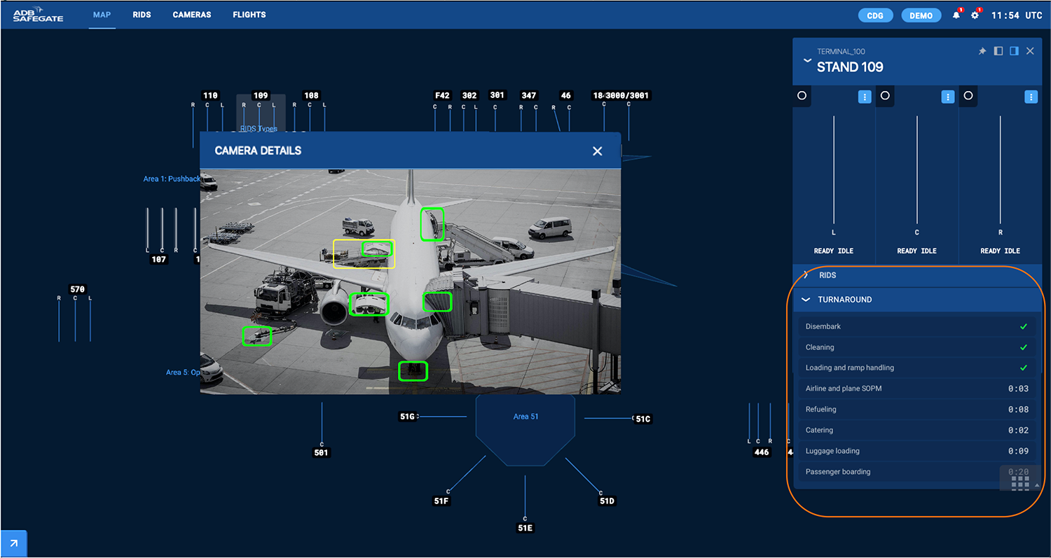 ADB SAFEGATE's SafeControl Apron Management system paired with Assaia's ApronAI system.