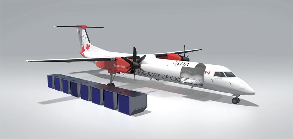 Dash 8-400 Freighter-Large Cargo Door