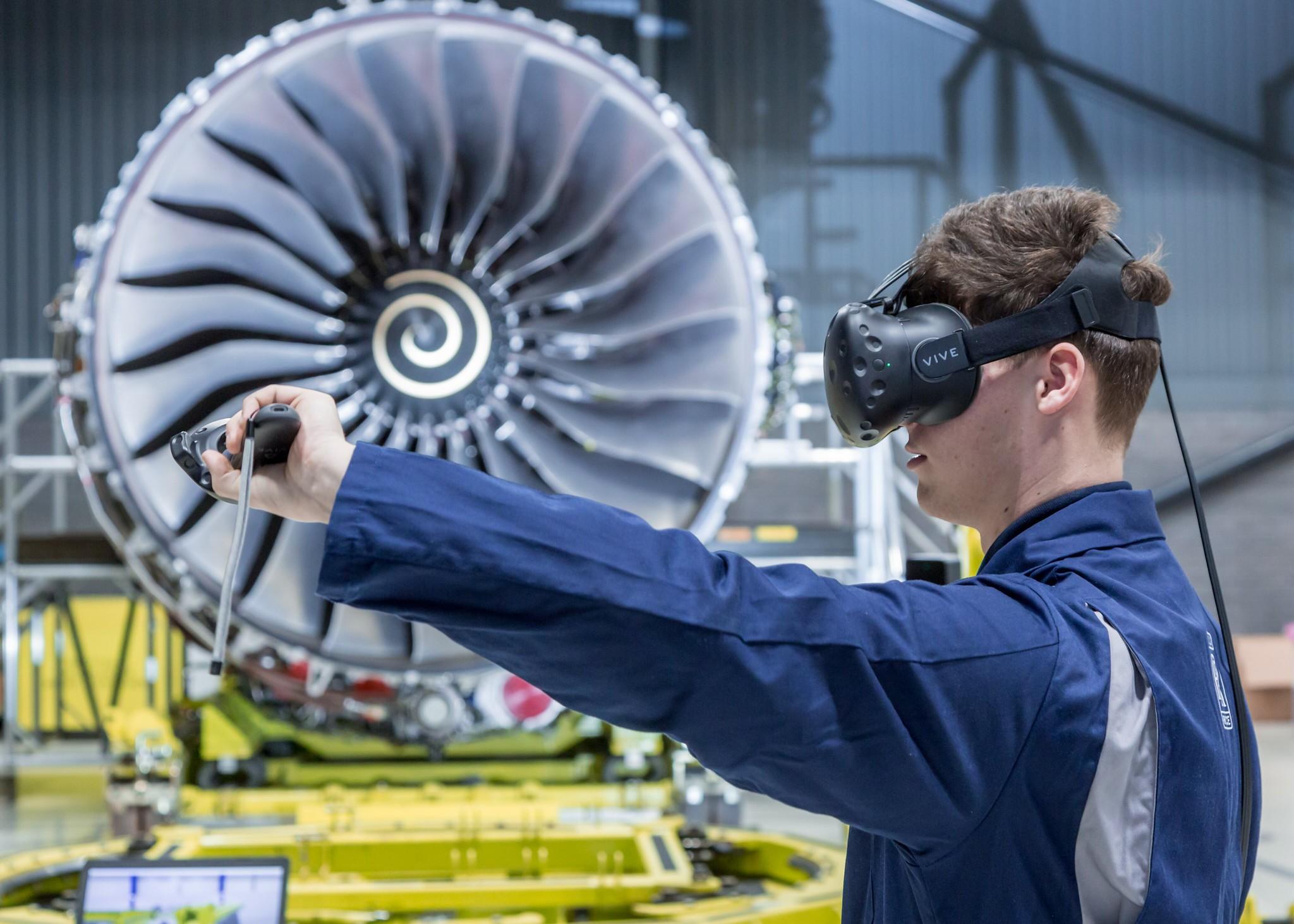 Rolls-Royce virtual reality engine training