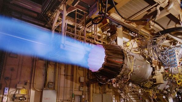 Pratt & Whitney F135 engine test