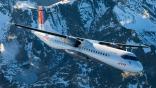 ATR 72-600 over mountains