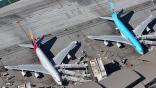 aerial photo of aircraft airport