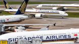 Singapore Airlines aircraft on tarmac