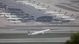 cargo jet at hong kong airport