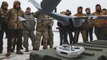 soldiers looking at UAS in ukraine