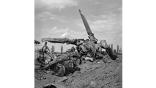 Wreckage of Russian Mi-8 helicopter