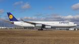 Lufthansa aircraft on runway