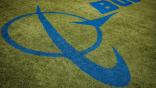 Boeing logo in grass