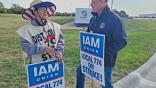 Striking workers on the picket line