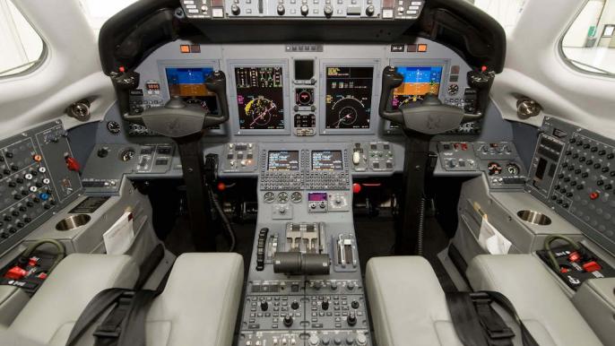 Citation Excel flightdeck